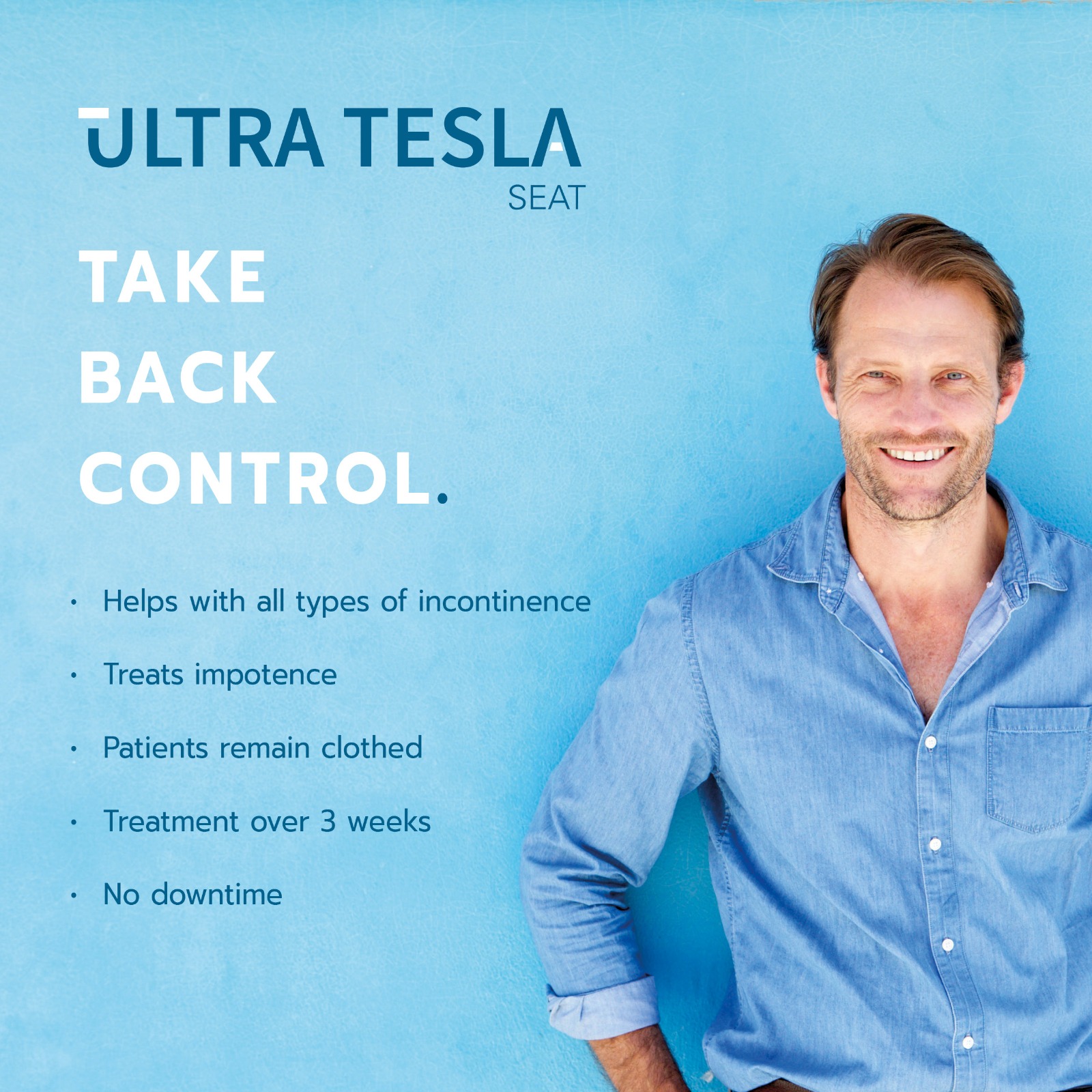 Ultra Tesla Seat for men — take back control